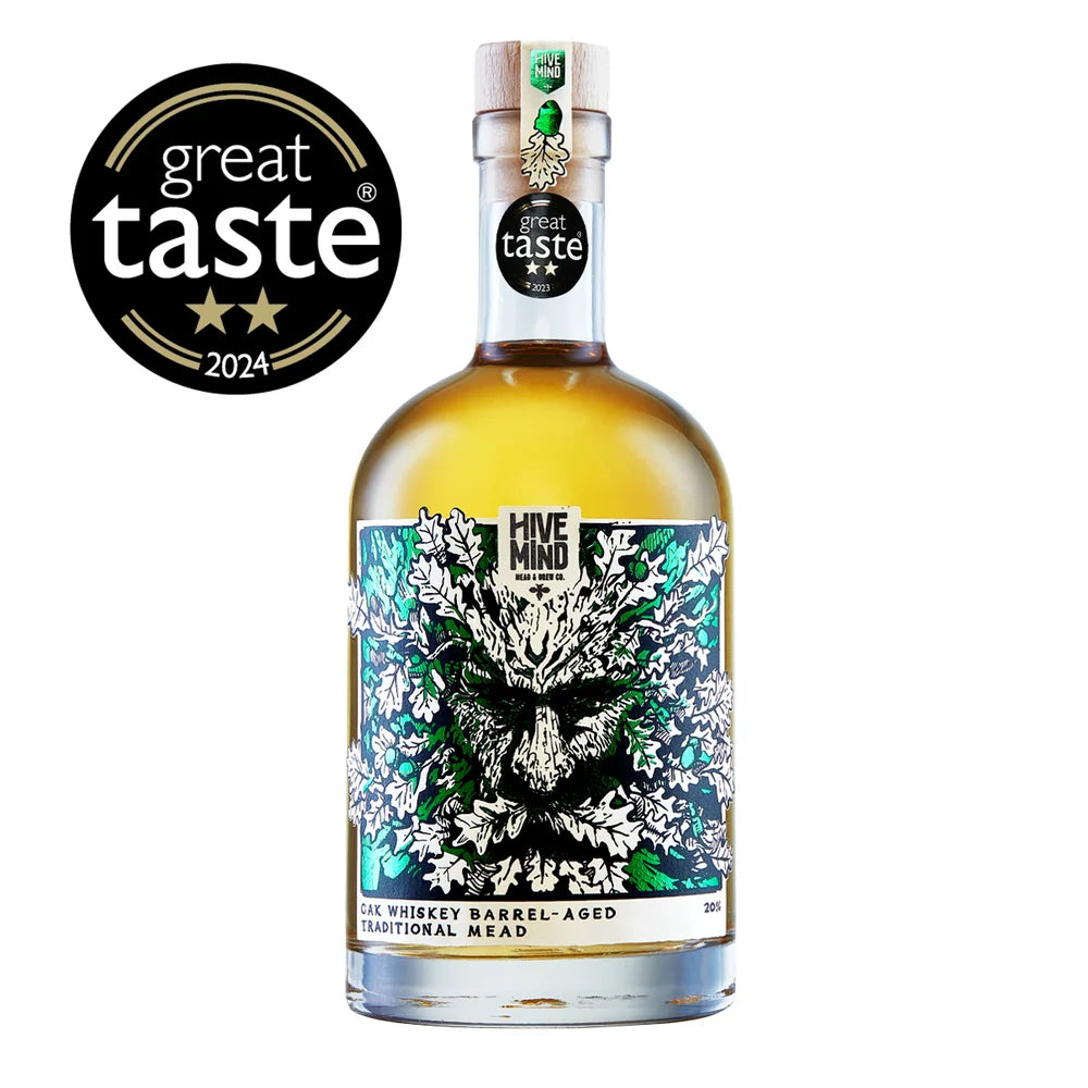 Hive Mind Mead & Brew Co - Oak Whisky Barrel Aged Traditional Mead 20.0%