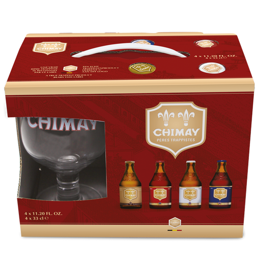 Chimay - Chimay Gift Pack  4 x 33cl & Glass   0.0%